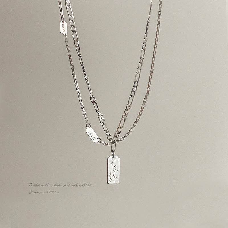 Elegant Simple Double Layer Stacked Necklace - Stylish Pearls Jewelry - Buy Center