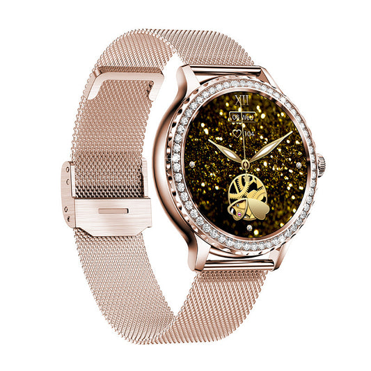 Bluetooth Calling Women's Smart Watch - Diamond Design, 1.3" Screen - Buy Center