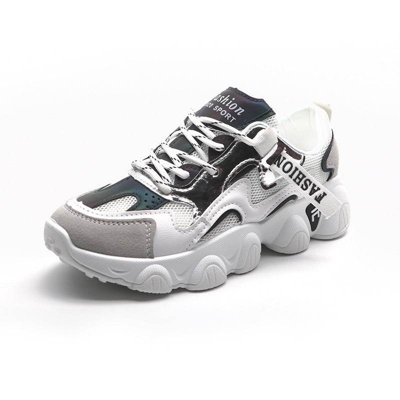 Buuycenter Trendy Wave Platform Sneakers - Stylish Women's Footwear - Buy Center