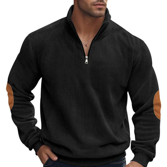 Buycenter Men's Embroidered Corduroy Pullover - Stylish & Loose Fit - Buy Center
