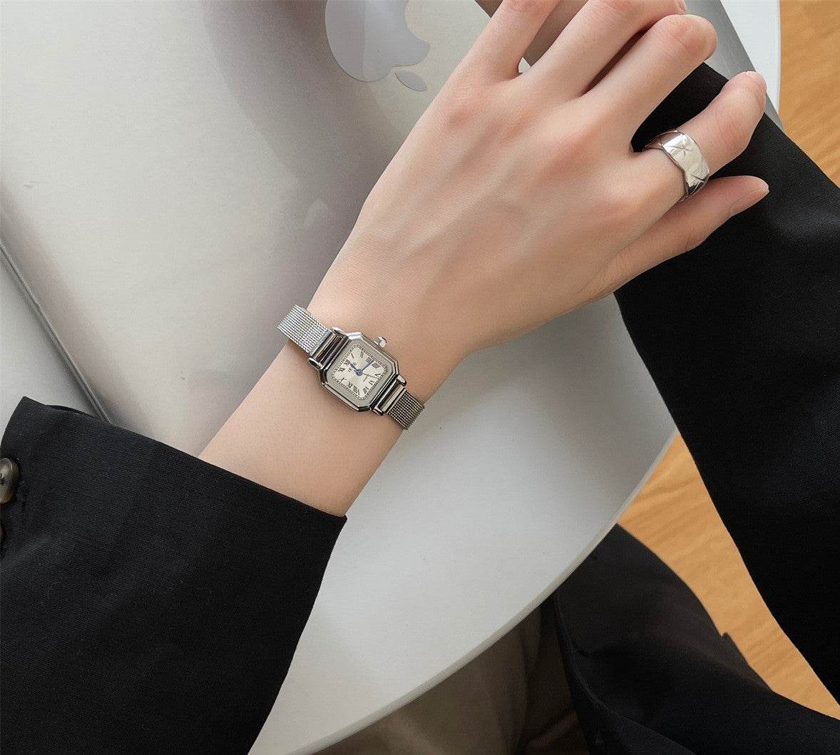 Buy Center Retro Square Small Sugar Cube Watch for Women - Stylish Design - Buy Center