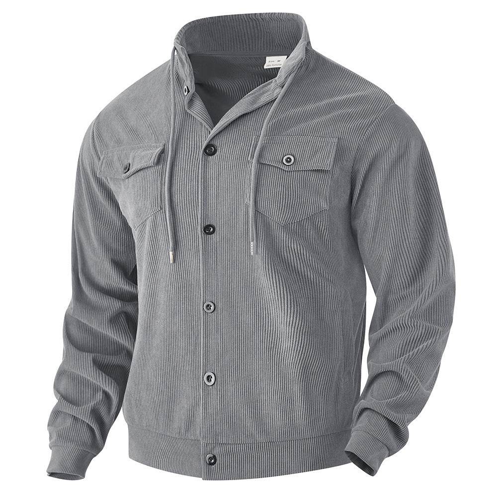 Buycenter Men's Corduroy Jacket - Trendy Turn-down Collar for Any Season - Buy Center