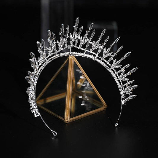 Elegant Rhinestone Wedding Hair Crown - Stunning Bridal Headdress 2025 - Buy Center