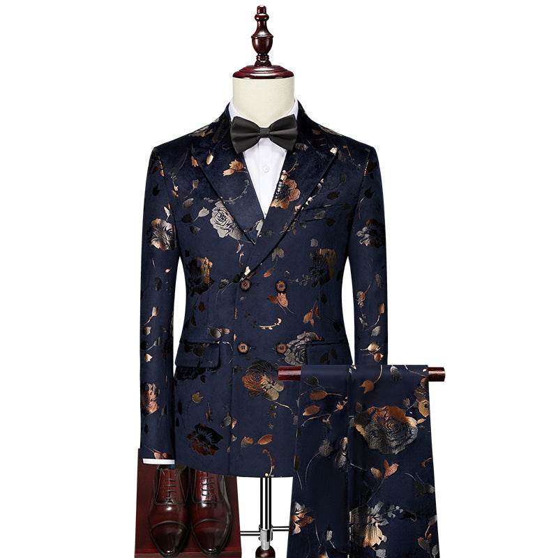 Men's Creative Printed Tie Suit Set - Stylish Blazer & Pants for 2025 - Buy Center