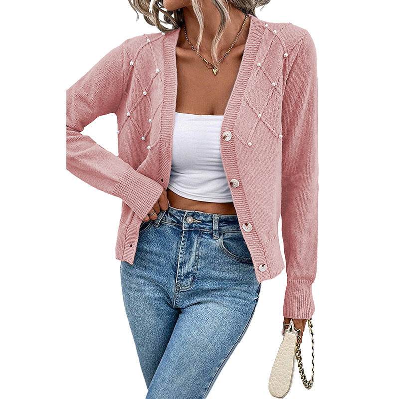 Buycenter Pure Color Cardigan Sweater - All-Matching Casual Style S-XL - Buy Center