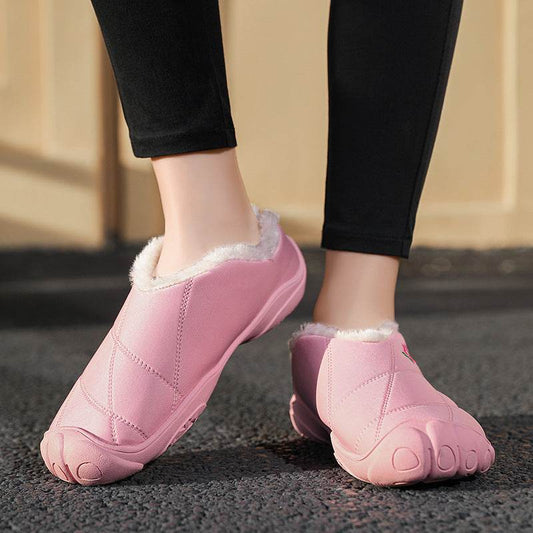 Cozy Baotou Women's Cotton Slippers - Fleece-Lined Comfort & Style - Buy Center