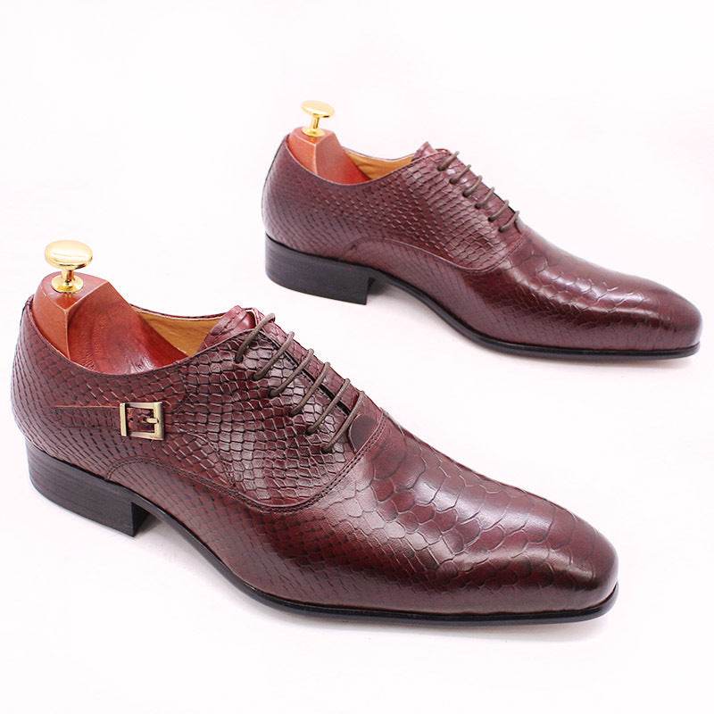 Buycenter Formal Leather Shoes for Men - Breathable & Wear-Resistant Oxford - Buy Center