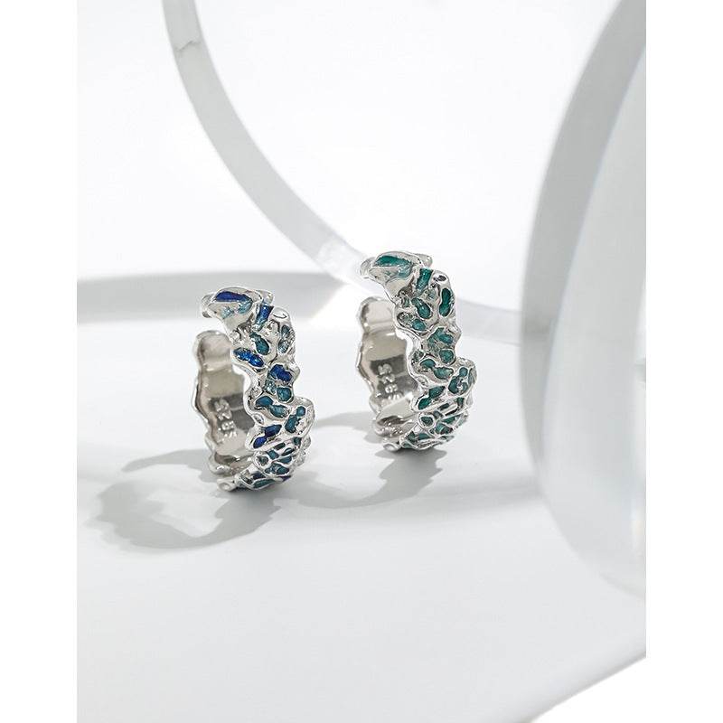 Unique Irregular Texture Silver Ring - Adjustable Ethnic Design for All - Buy Center