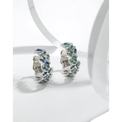 Unique Irregular Texture Silver Ring - Adjustable Ethnic Design for All - Buy Center