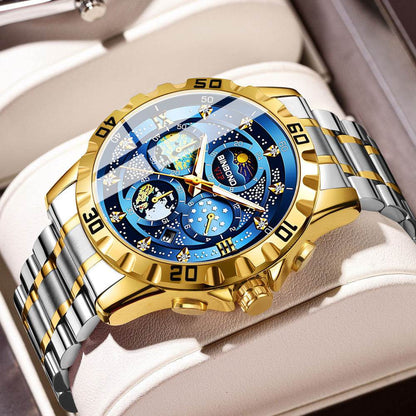 Stylish Quartz Business Watch - Sleek 11mm Thin, Waterproof Design - Buy Center