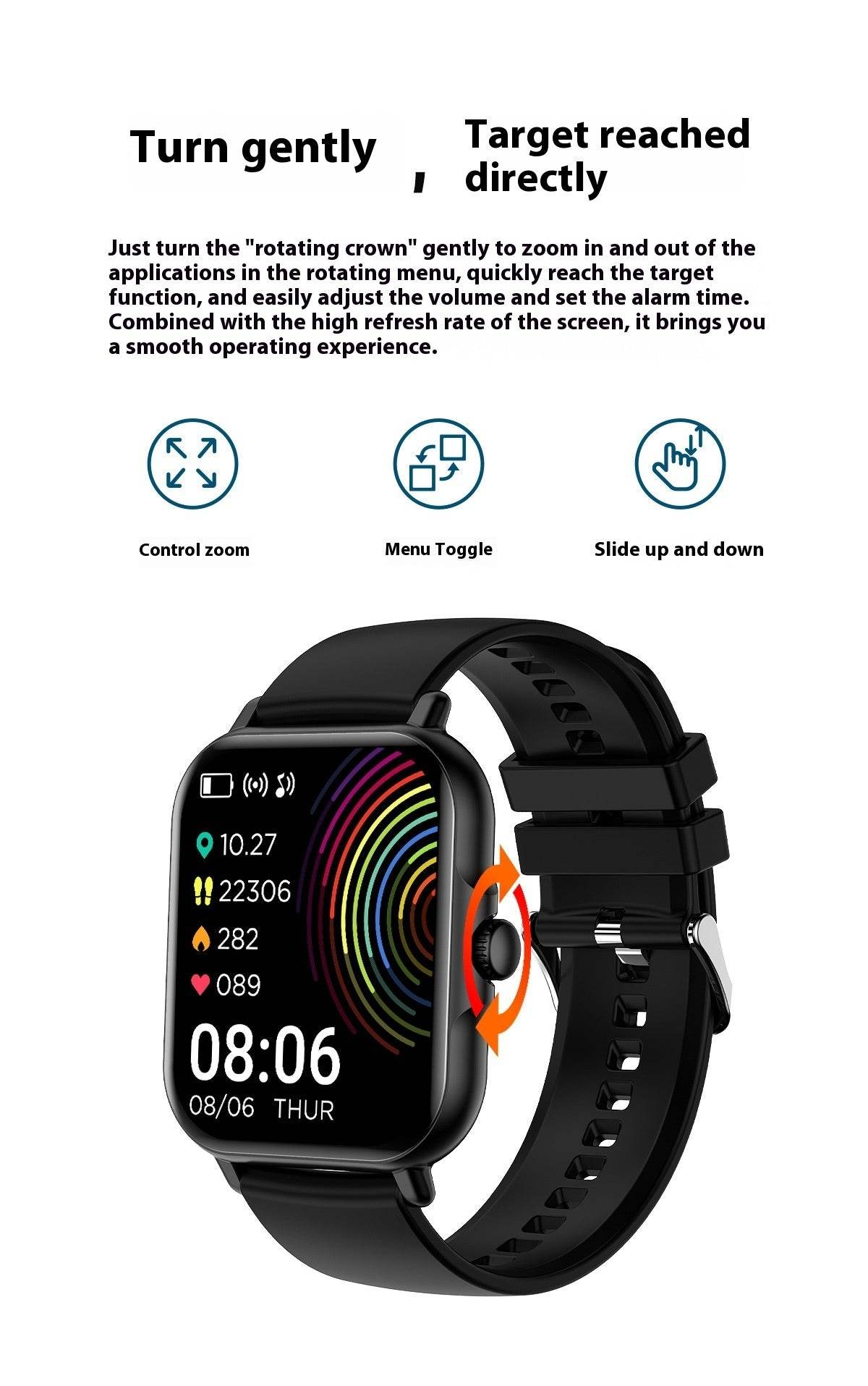 Bluetooth Calling Smart Watch for Men - Heart Rate & Sleep Monitoring - Buy Center