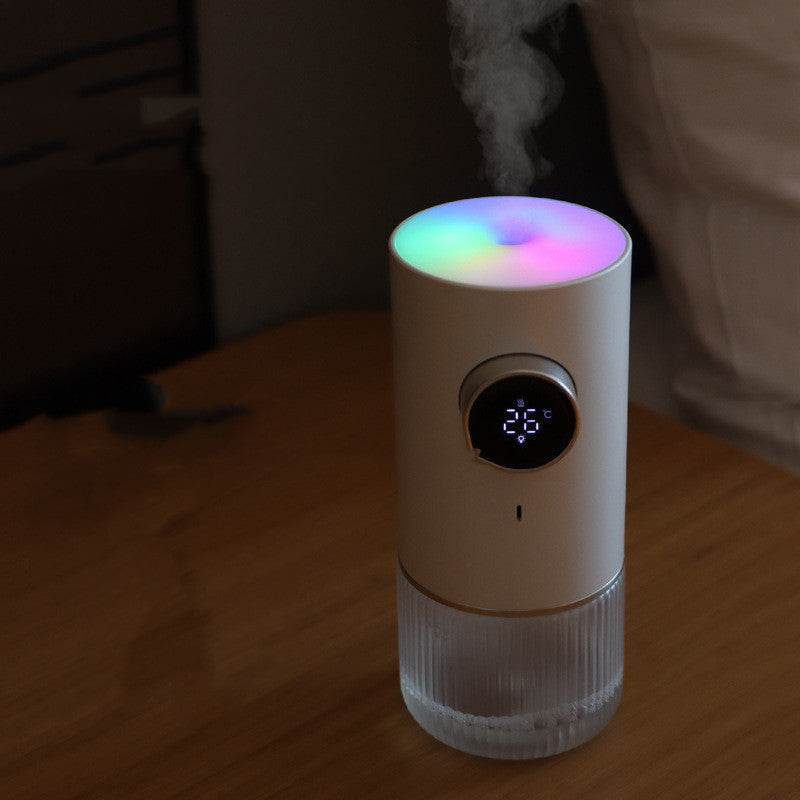 Colorful Atmosphere Lamp Humidifier - USB-C Facial Steamer for Relaxation - Buy Center