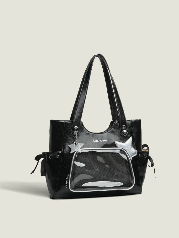 Buycenter Transparent Japanese Tote Bag - Trendy Women’s Crossbody Style - Buy Center