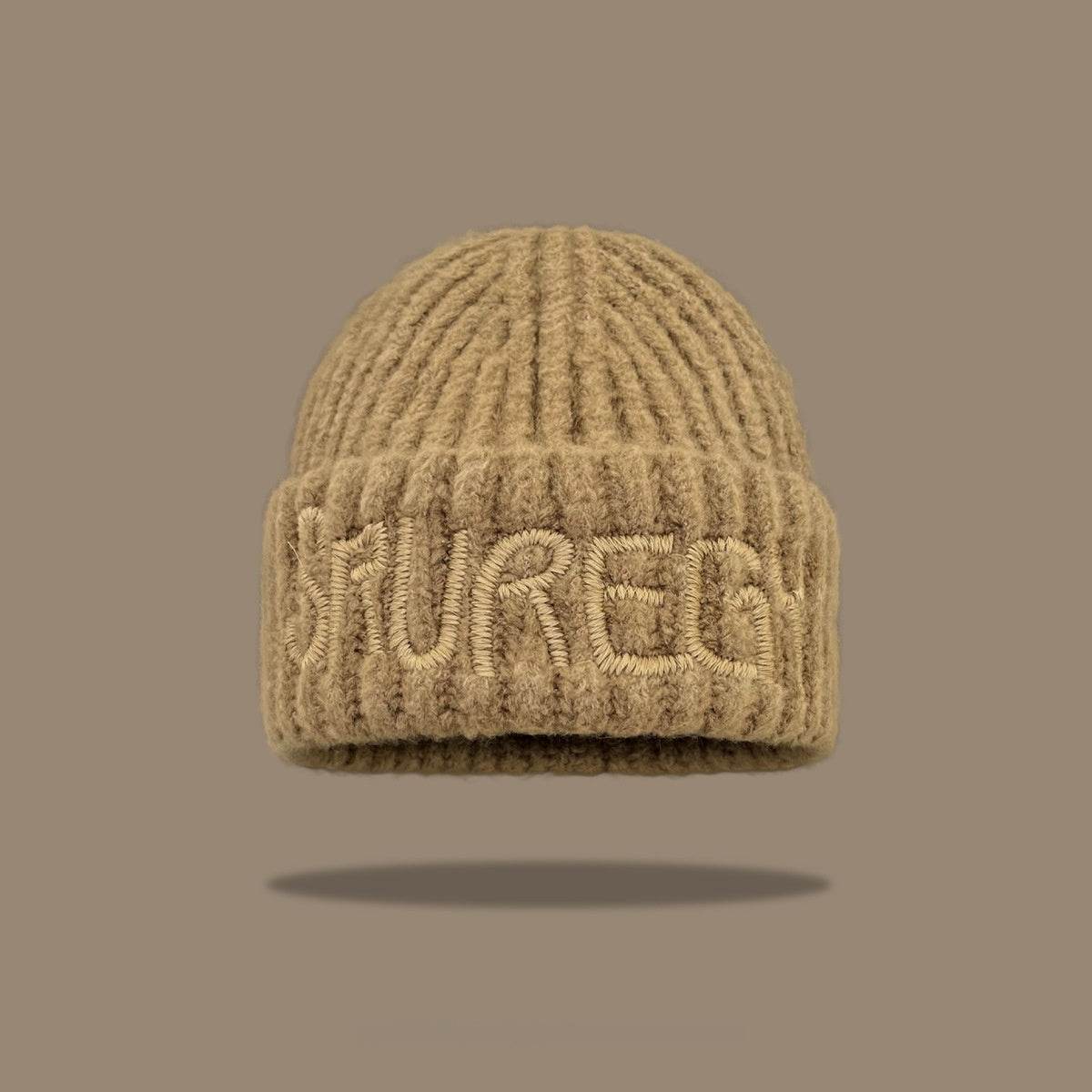 Korean Fashion Wool Hat - Trendy Lettered Design for Winter Style - Buy Center