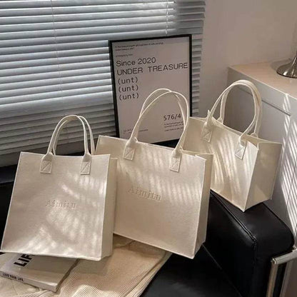 Stylish Women's Large Capacity Felt Handbag for Travel & Daily Use - Buy Center