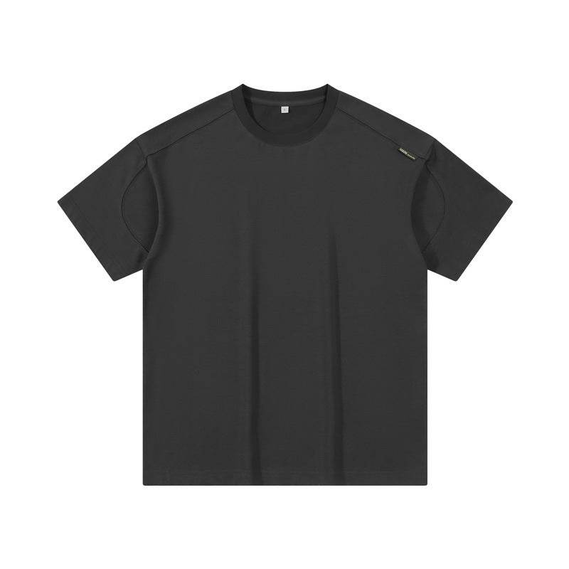 Men's Pure Cotton Short Sleeve T-Shirt - Solid Color, Japanese Style - Buy Center