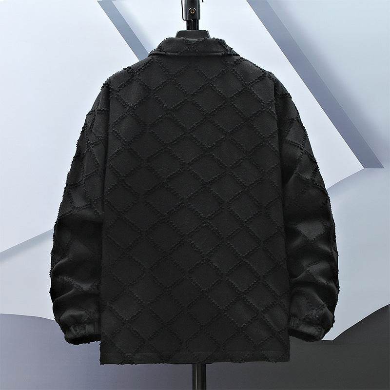 Men's Loose Fashion Jacket - Lightweight Polyester Trench Coat for Teens - Buy Center