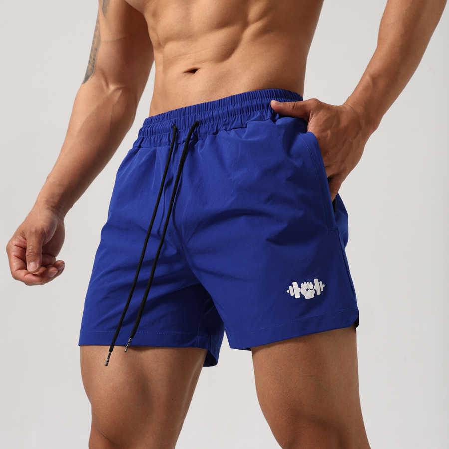 Buycenter Men's Quick-Drying Fitness Shorts - Elastic Waist, 3XL to M Size - Buy Center