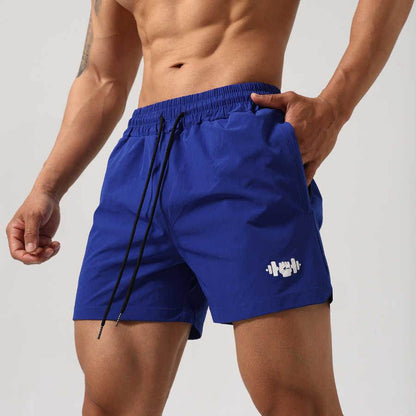 Buycenter Men's Quick-Drying Fitness Shorts - Elastic Waist, 3XL to M Size - Buy Center