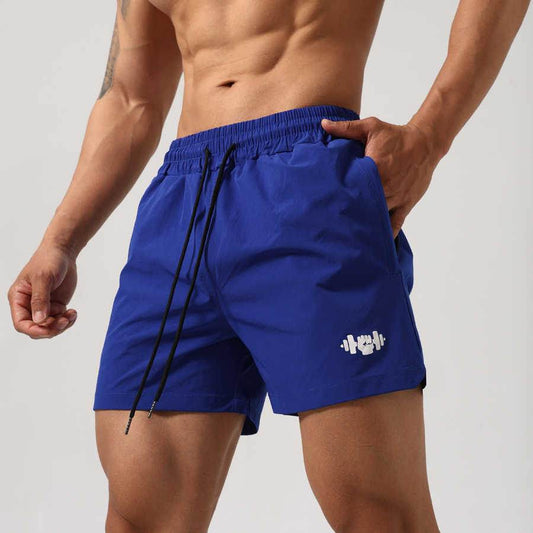 Buycenter Men's Quick-Drying Fitness Shorts - Elastic Waist, 3XL to M Size - Buy Center