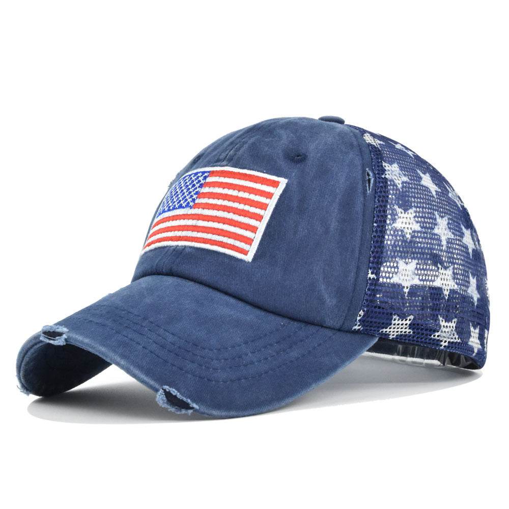 Buycenter American Flag Embroidered Cap - Adjustable Baseball Hat - Buy Center