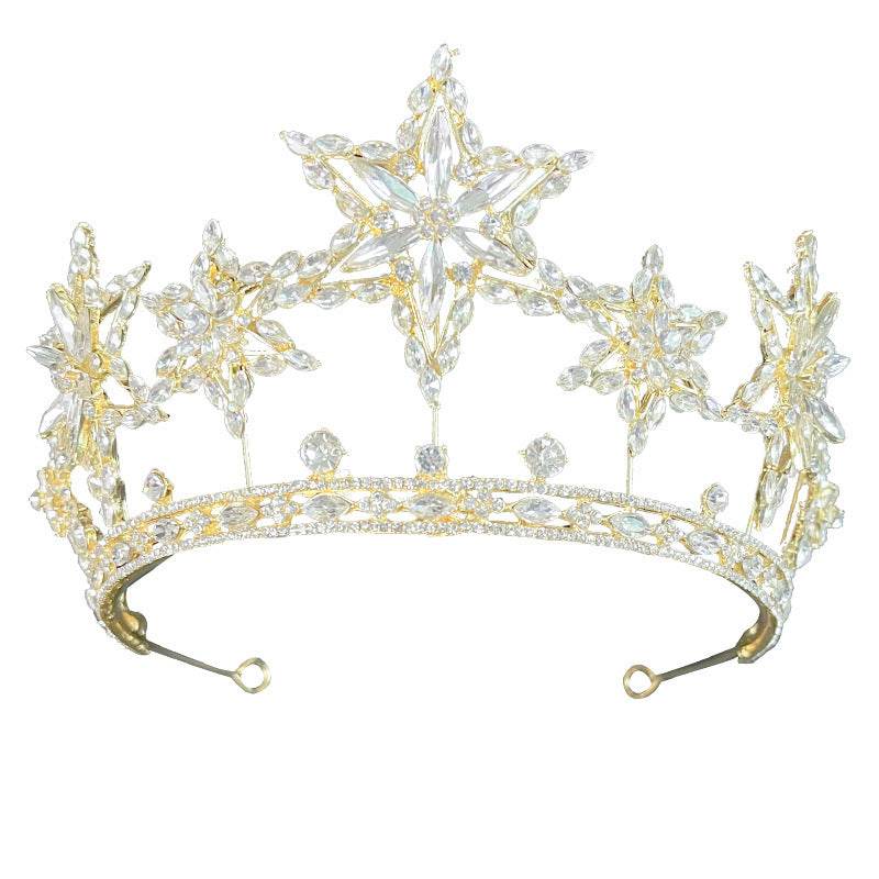 XingX Rhinestone Crown Headdress - Glamorous Wedding Hair Jewelry 2025 - Buy Center