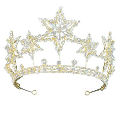 XingX Rhinestone Crown Headdress - Glamorous Wedding Hair Jewelry 2025 - Buy Center