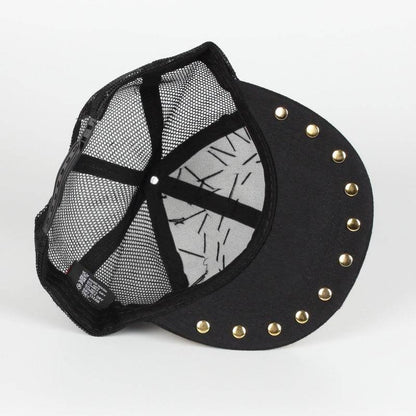 Handmade Skull Leopard Rivet Baseball Cap - Adjustable Unisex Fashion - Buy Center