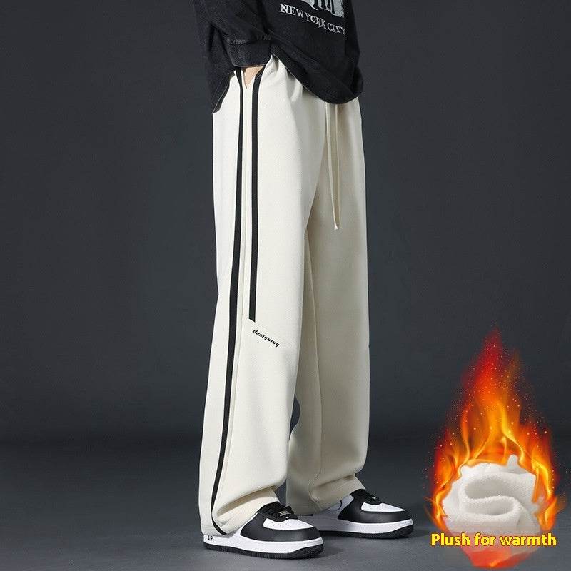 Youth Sports Pants - Fleece-Lined Casual Trousers for Winter Comfort - Buy Center