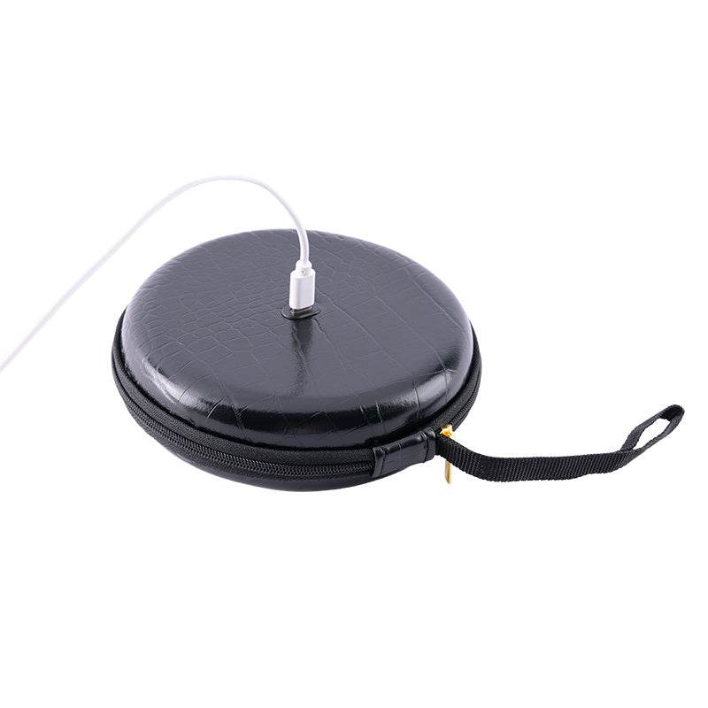 Large Round Black Bag for Face Skin Care - Stylish & Spacious Organizer - Buy Center