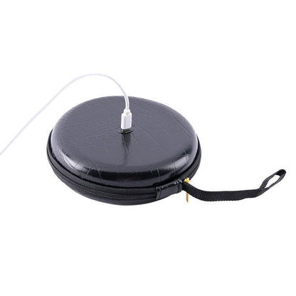 Large Round Black Bag for Face Skin Care - Stylish & Spacious Organizer - Buy Center