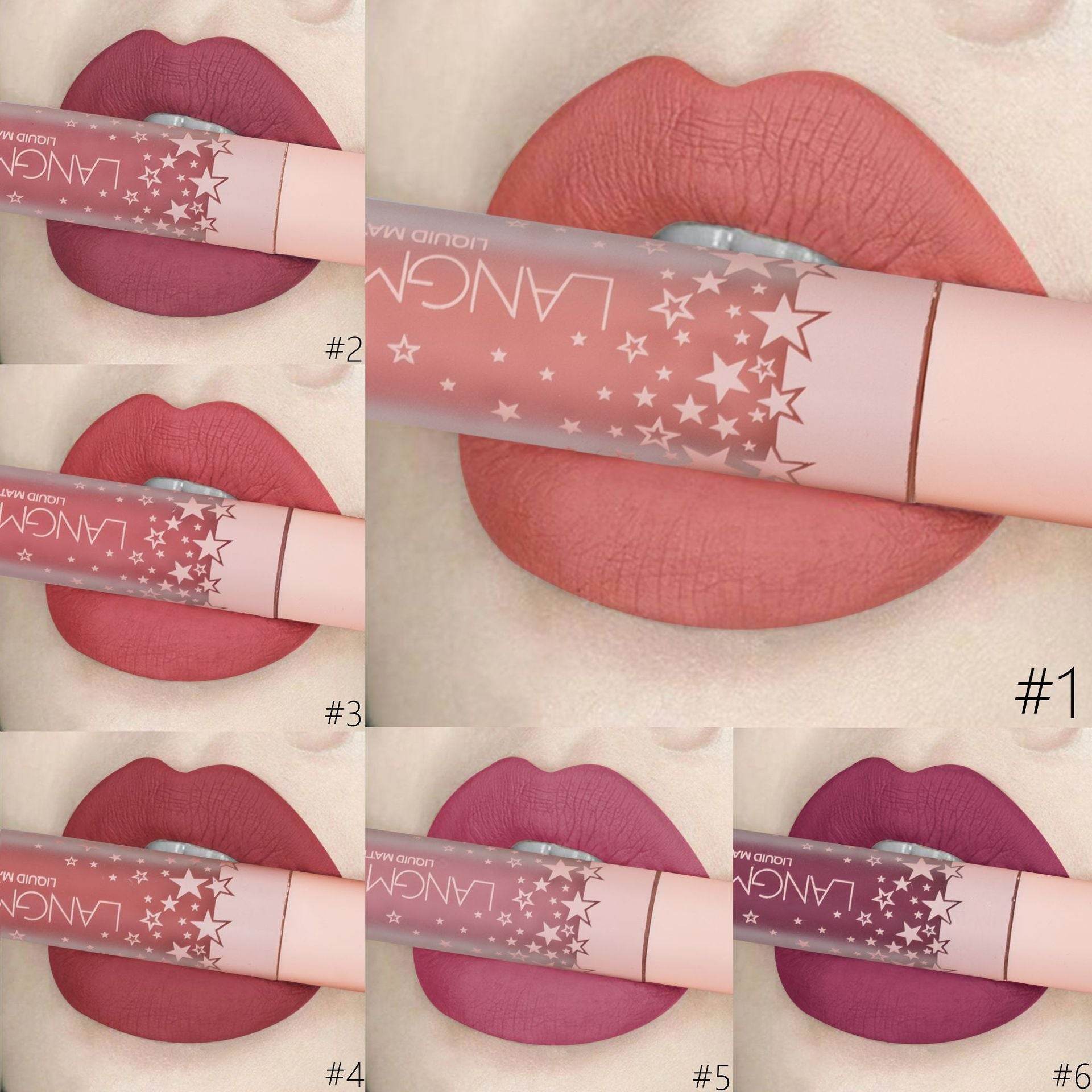 Matte Lip Gloss Set - 12 Long-Lasting Shades, No Stick, No Fade - Buy Center