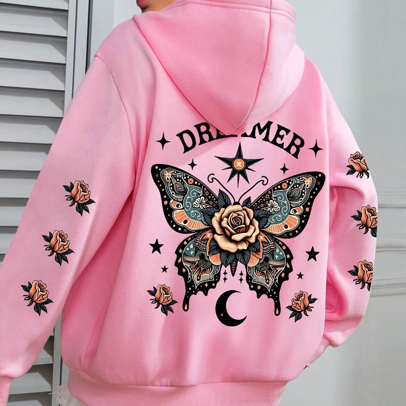 Women's Casual Letter Print Hoodie - Stylish Loose Fit & Drawstring - Buy Center