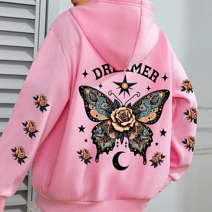 Women's Casual Letter Print Hoodie - Stylish Loose Fit & Drawstring - Buy Center