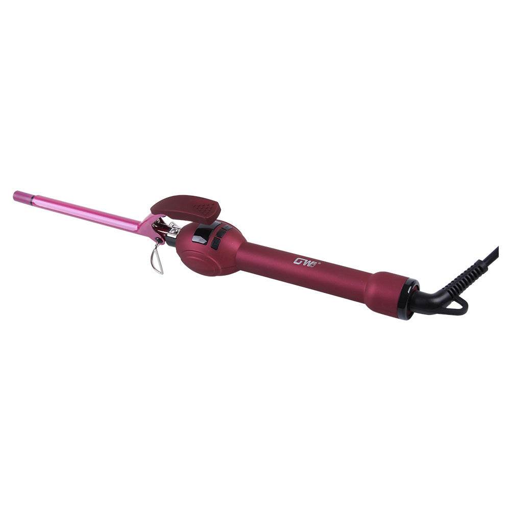 Ultra-Fine LCD Hair Curler Iron - 35W Fast Heating, Wine Red Design - Buy Center