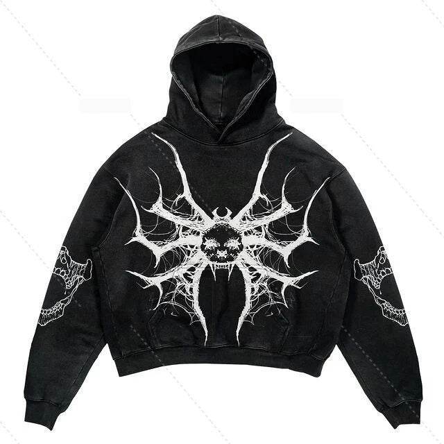 Hip Hop Retro Harajuku Hoodie for Men - Trendy Pullover Sports Sweater - Buy Center