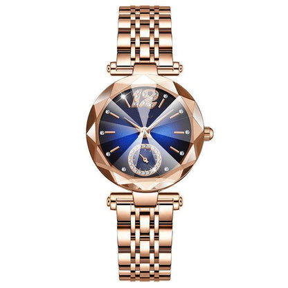 Buycenter Women's Quartz Dress Watch - Multi-pronged Gradient with Diamonds - Buy Center