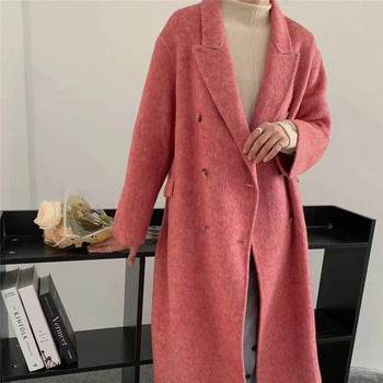 Buycenter Women's Long Reversible Cashmere Coat - Stylish & Comfortable - Buy Center
