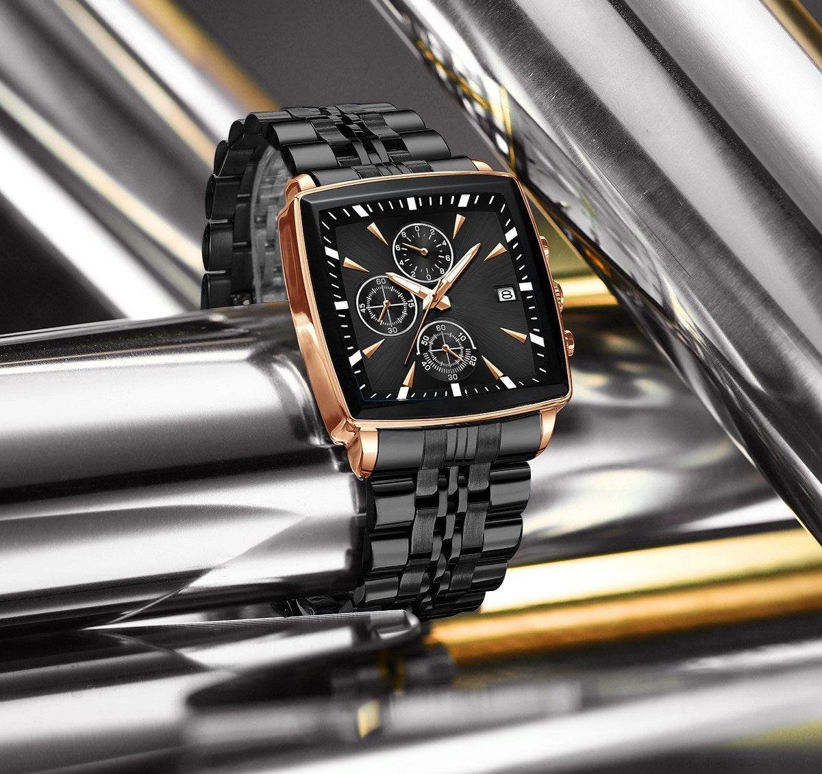 High-End Smart Men's Watch - Waterproof, Multifunctional & Stylish Glow - Buy Center