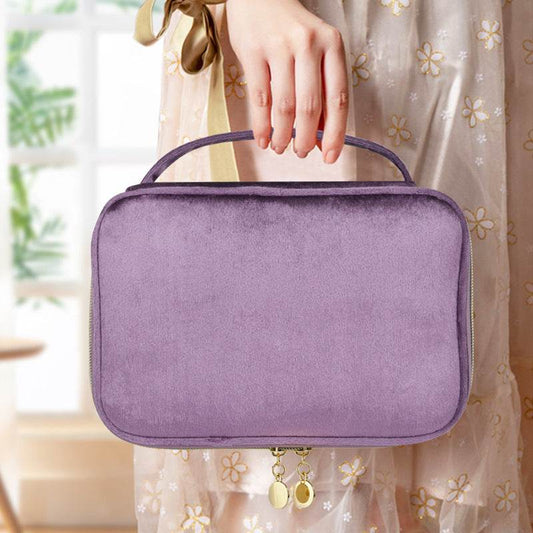 Stylish Velvet Cosmetic Bag - Multi-functional & Portable Fashion Accessory - Buy Center