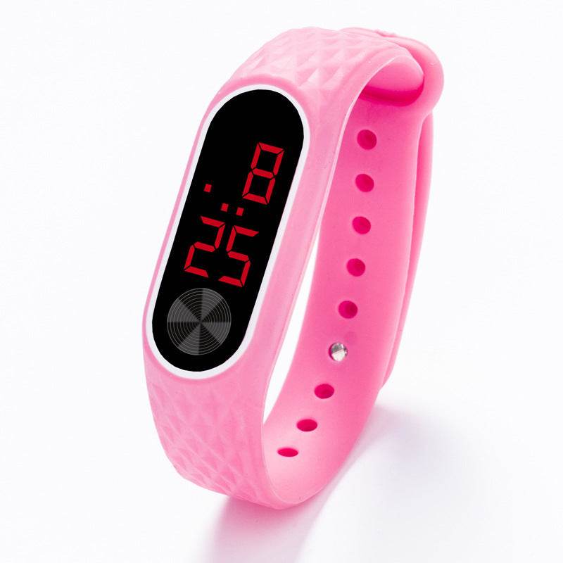 Silicone LED Children's Watch - Fun Red & White Lights, Calendar Display - Buy Center