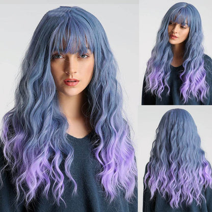 Stylish Long Straight Synthetic Wig for Halloween & Christmas Cosplay - Buy Center