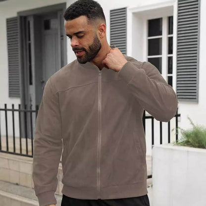 Buycenter Men's Suede Lightweight Jacket - Fashionable & Stylish, S to XXL - Buy Center