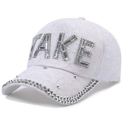Rhinestone TAKE Women's Baseball Cap - Lightweight & Breathable Summer Style - Buy Center