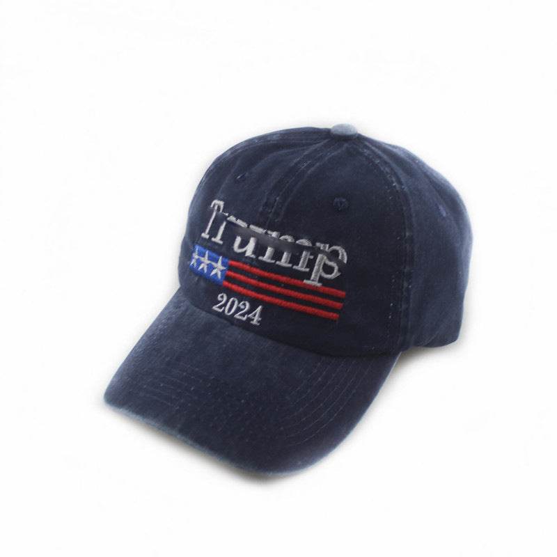 2024 American Election Baseball Cap - Washed Cotton Truck Driver Hat - Buy Center