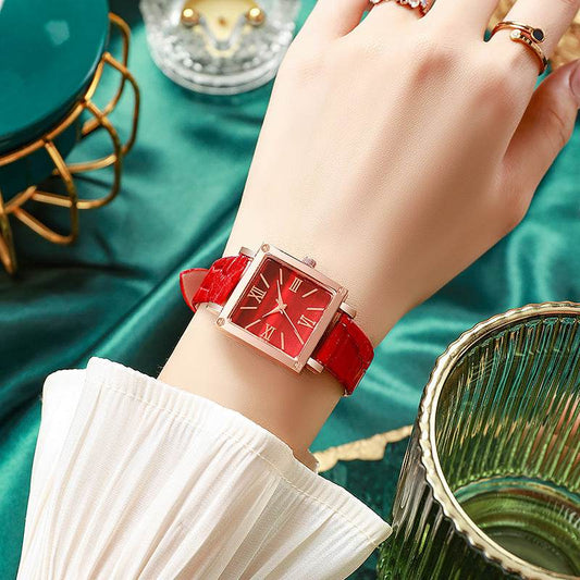 Affordable Luxury Square Watch - Bamboo Pattern for Women's Fashion - Buy Center