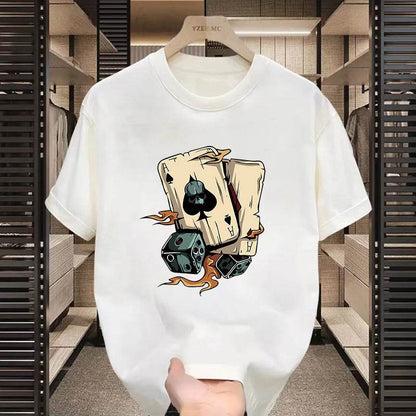 Buycenter High Street Printed Motorcycle T-Shirt - Short Sleeve for Casual Style - Buy Center