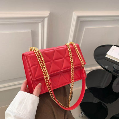 Buycenter Western Style Messenger Bag - Embroidered Rhombus Design - Buy Center