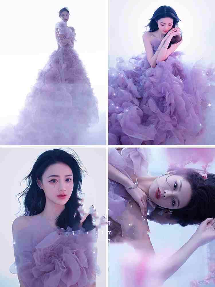 Buycenter High-End Evening Toast Dress - Pompous Skirt & Floral Design - Buy Center