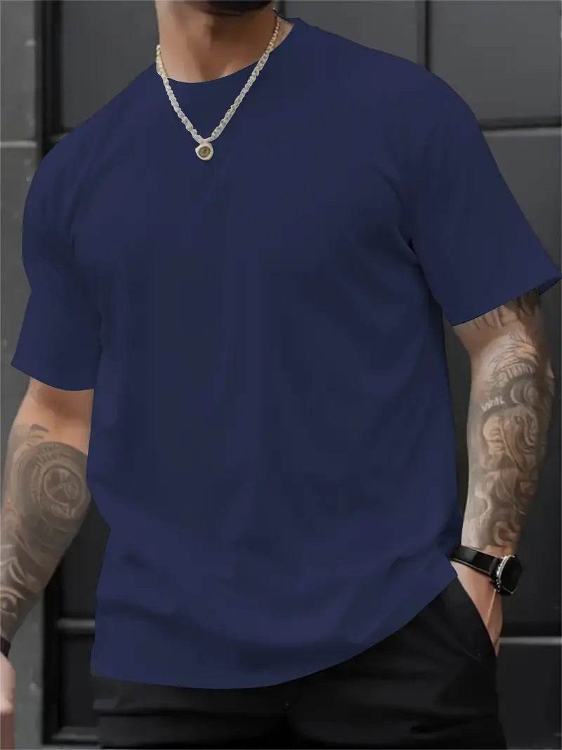 3D Printed Loose T-Shirt - Short Sleeve Round Neck in Various Colors - Buy Center